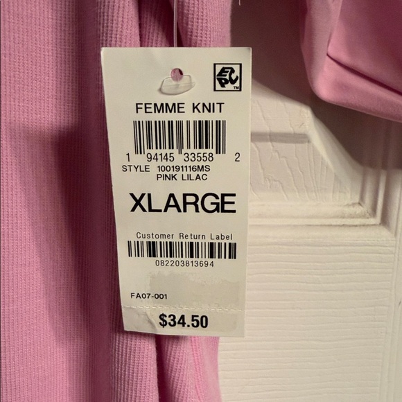 On 34th Macy’s Pink Puff Sleeve Top - Picture 5 of 5